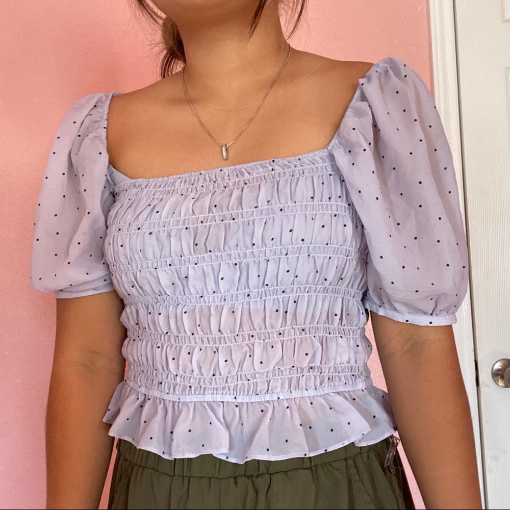 Cute square neck top